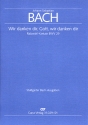 Wir danken dir, Gott, wir danken dir Kantate Nr.29 BWV29 Partitur (dt/en)