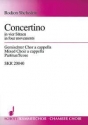 Concertino fr gemischten Chor (SATB, auch geteilt) Chorpartitur