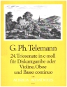 Triosonate c-Moll op.24 fr Diskantgambe (Violine), oboe und Bc Stimmen