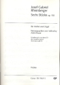 6 Stcke op.150  fr Violine und Orgel Violine