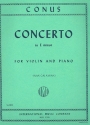 Concerto e minor for violin and piano