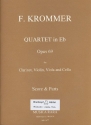 Quartett Es-Dur op.69 fr Klarinette und Streichtrio Partitur und Stimmen