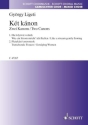 Kt knon fr gemischten Chor (SATB) unisono Chorpartitur