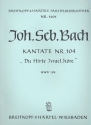 Du Hirte Israel hre Kantate Nr.104 BWV104 Partitur