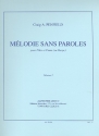 Mlodie sans paroles pour flte et piano (harpe)