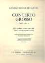 Concerto grosso op.6,2 fr 2 Violinen, Violoncello, Streicher und Bc Violine solo 2