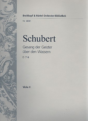 Gesang der Geister ber den Wassern D714 fr Mnnerchor (TTTTBBBB) und Orchester Viola 2