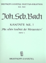 Wie schn leuchtet der Morgenstern Kantate Nr.1 BWV1 Partitur (dt)