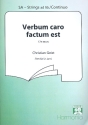 Verbum caro factum est fr Frauenchor, Streicher und Bc Partitur (la)