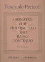 6 Sonaten Band 2 (Nr.4-6) fr Violoncello und Bc