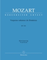 Vesperae solennes de Dominica KV321 fr Soli, Chor und Orchester Klavierauszug