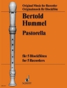 Pastorella fr 5 Blockflten (SAATB) Partitur und Stimmen