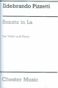 Sonata in la Major for violin and piano