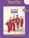 Rhythm and Brass Team Play (+Playalong-CD, edition for F instruments) for 5 part flexible instruments score