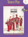 Rhythm and Brass Team Play (+Playalong-CD, edition for C bass clef instruments) for 5 part flexible instruments score