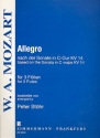 Allegro nach der Sonate C-Dur KV14 fr 3 Flten