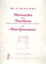 Menuetto und Duettino Reich mir die Hand mein Leben aus Don Giovanni fr Klavier mit Text