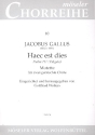 Haec est dies - Motette fr 2 gem Chre Partitur