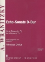 Echo-Sonate D-Dur fr 4 Flten Partitur und Stimmen