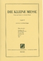 Die kleine Messe Ausgabe B fr Orgel, Blser, gem Chor Blserpartitur