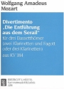 Divertimento Die Entfhrung aus dem Serail KV384 fr 3 Klarinetten (3 Bassetthrner, 2 Klarinetten und Fagott)