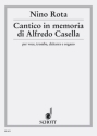 Cantico in memoria di Alfredo Casella fr Sopran oder Tenor, Trompete, Gitarre und Orgel Spielpartitur