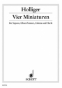 Vier Miniaturen fr Sopran, Oboe d'amore, Celesta und Harfe Partitur und Stimmen