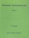 Deutsche Armeemrsche Band 1 fr Blasorchester Fagott 2