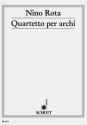 Quartetto per archi fr Streichquartett Partitur und Stimmen