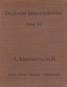 Deutsche Armeemrsche Band 3  Klarinette 1 in B