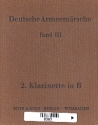 Deutsche Armeemrsche Band 3  Klarinette 2 in B