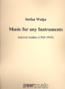 Music For Any Instruments: Intervall studies (1944-49) score