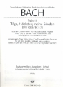 Tilge Hchster meine Snden BWV1083 fr Sopran, Alt, 2 Violinen, Viola und Bc 2 VL, VA UND BC,  VIOLA