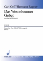 Das Wessobrunner Gebet fr gemischten Chor (SSAATTBB) a cappella Chorpartitur