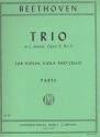 Trio c minor op.9,3 for violin, viola and cello parts