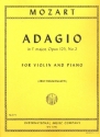 Adagio E major op.125/2 for violin and piano