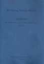 Adagio KV411 fr 4 Flten und Altquerflte oder Klarinette Partitur und Stimmen