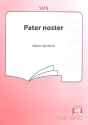 Pater noster fr gem Chor a cappella Partitur