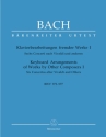 Klavierbearbeitungen fremder Werke Band 1 6 Konzerte BWV972-977 nach Vivaldi und anderen