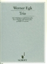 Trio g-Moll fr 2 Violinen und Violoncello Partitur und Stimmen