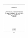 TEMOIGNAGES ECRITS DES EPREUVES D'IMPROVISATION POUR ORGUE