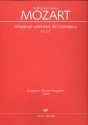 VESPERAE SOLENNES DE DOMINICA KV321 FUER SOLI (SATB), CHOR UND ORCHESTER PARTITUR (LA)