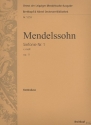 Sinfonie c-Moll Nr.1 op.11 fr Orchester Kontrabass