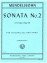 Sonata in D Major no.2 op.58 for violoncello and piano