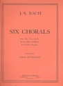 6 CHORALS FUER BLOCKFLOETE IN C UND KLAVIER MONTREUILLE, P., ARR.