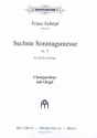 Sonntagsmesse Nr.6 op.15 fr gem Chor und Orgel Chorpartitur mit Orgel