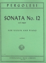 Sonata E major no.12 for violin and piano