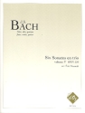 6 Sonates en trio no.5 BWV529 pour flute, alto et guitare partition et parties