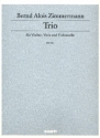 Trio fr Violine, Viola und Violoncello Partitur und Stimmen