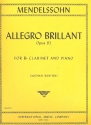 Allegro brillant op.92 clarinet and piano